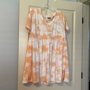Wild Fable, Orange Tye Dye Towel Dress, Size M